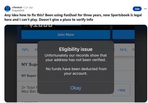 how to change address on fanduel|eligibility issue fanduel.